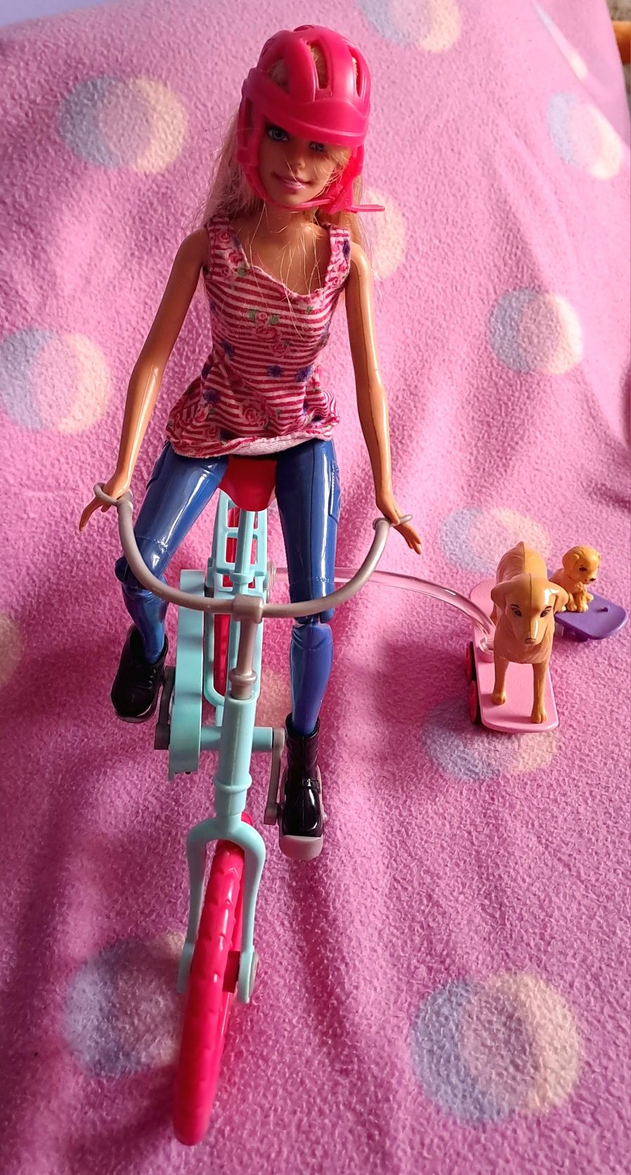 Barbie na rowerze