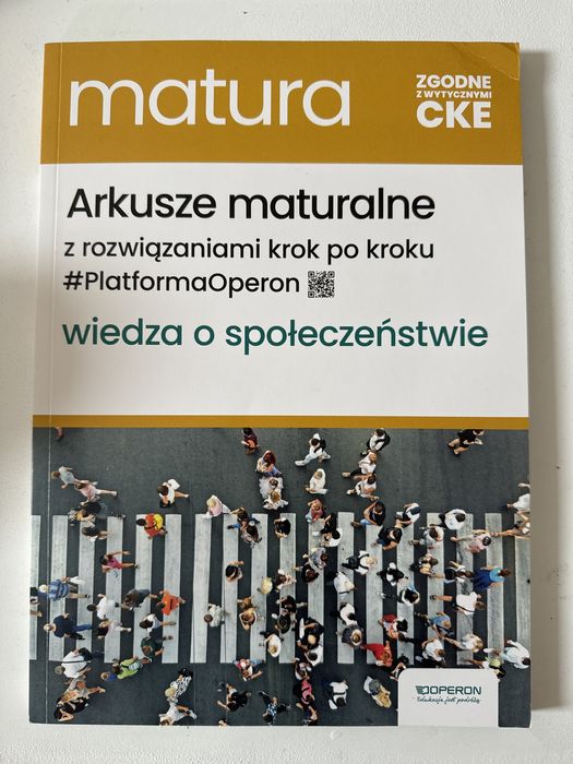 Arkusze maturalne wiedza o społeczeństwie do matury OPERON