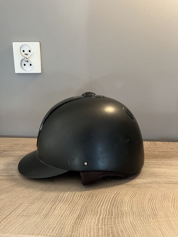 Kask jeździecki Fouganza czarny s 54cm