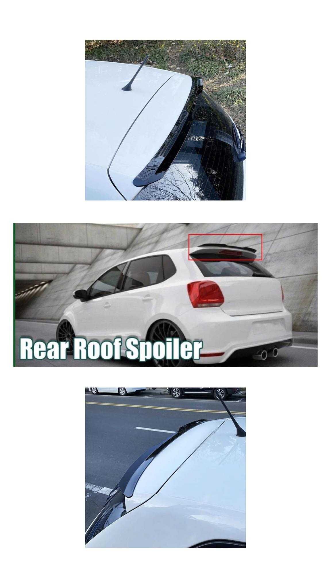 Aileron/Spoiler Traseiro Preto (Volkswagen Polo MK5, 6R, 6C, R-Line)