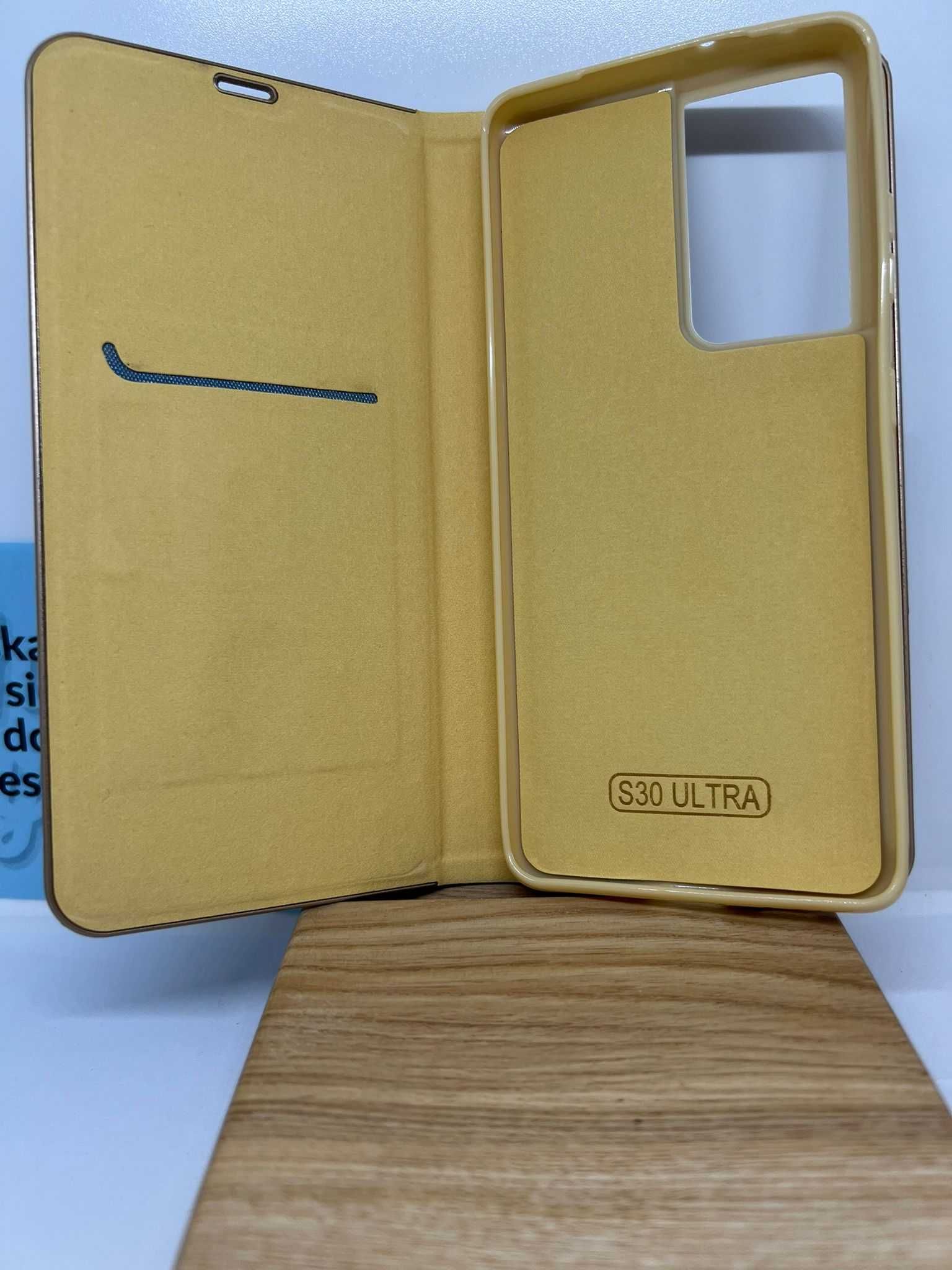 ETUI LUNA Book Gold do Samsung Galaxy S21 Ultra - złoty