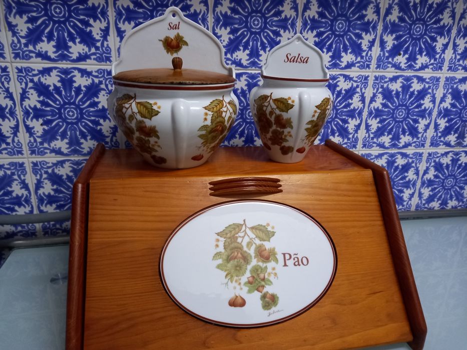 Conjunto de Cozinha Porcelanas Belver/Decoração Castanhas