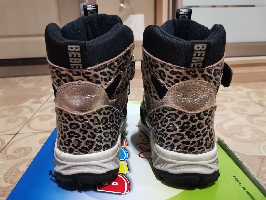 Bebetom, зимові черевики, лепардові, 23 розмір, в відмінному стані