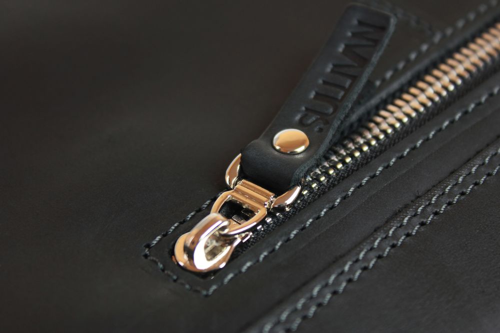 Сумка шкіряна з натуральної шкіри SULLIVAN sg33-1(32) чорна