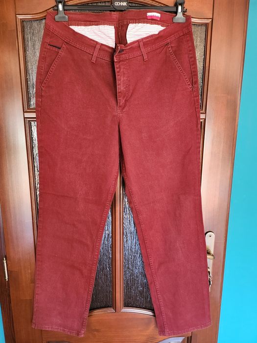 Spodnie męskie bordowe