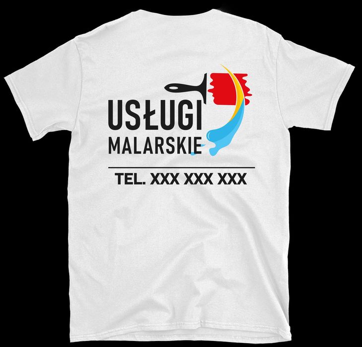 koszulka robocza, koszulka firmowa z nadrukiem usługi malarskie