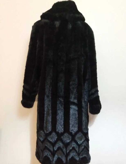 Casaco Pelo Sintético, Imitação de Vison, Tam XL