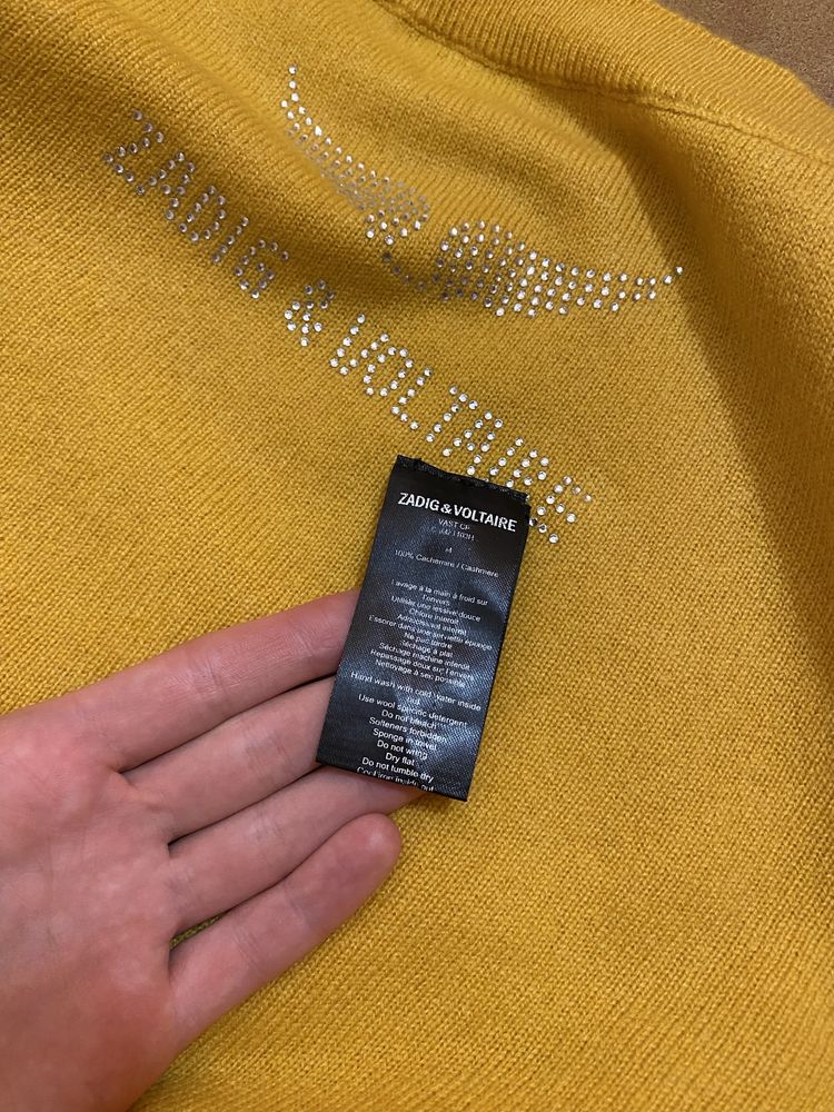 Джемпер zadig & voltaire 100% кашемір
