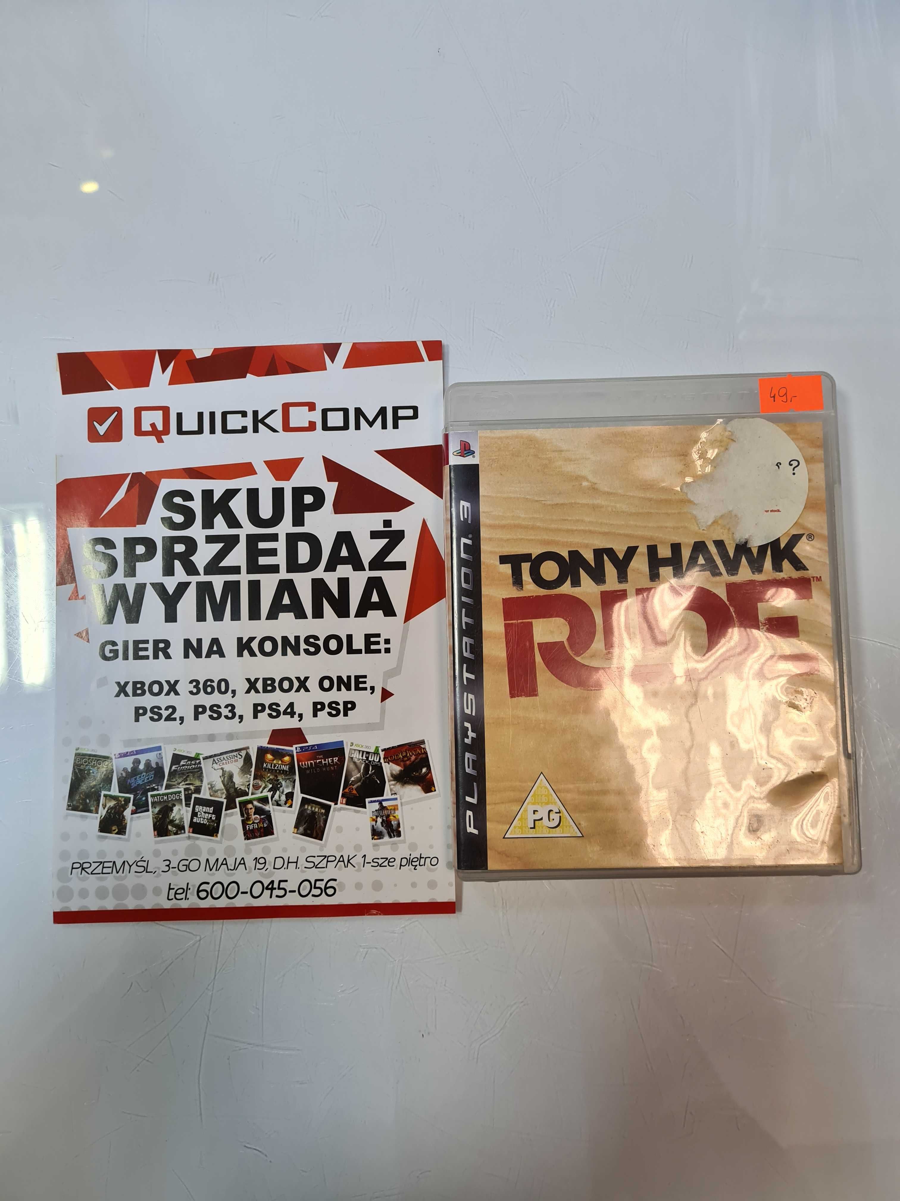 Gra PlayStation 3 PS3 Tony Hawk Ride Gwarancja 1 Rok QUICK-COMP