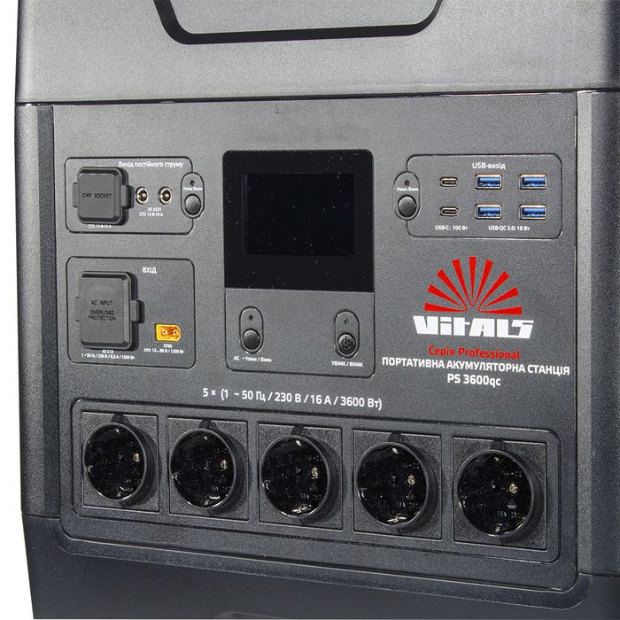 Зарядна станція Vitals Prof PS 3600qc 3,6 кВт-4,3 кВт Гарантія 5 років