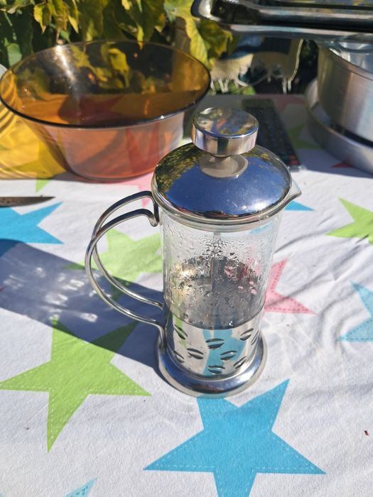 Cafeteira francesa em vidro