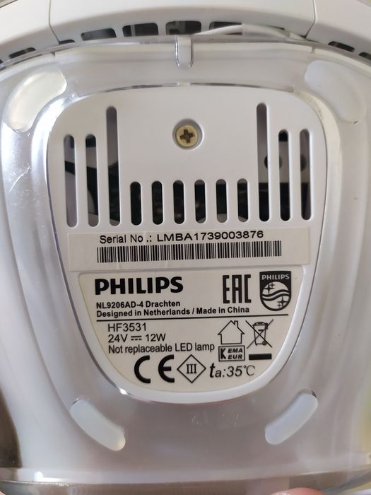 Оригінальний Світильник будильник з радіо Philips SmartSleep HF3531