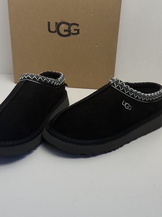 Угги жіночі UGG чорні угі Tasman Slippers тасман осінь зима