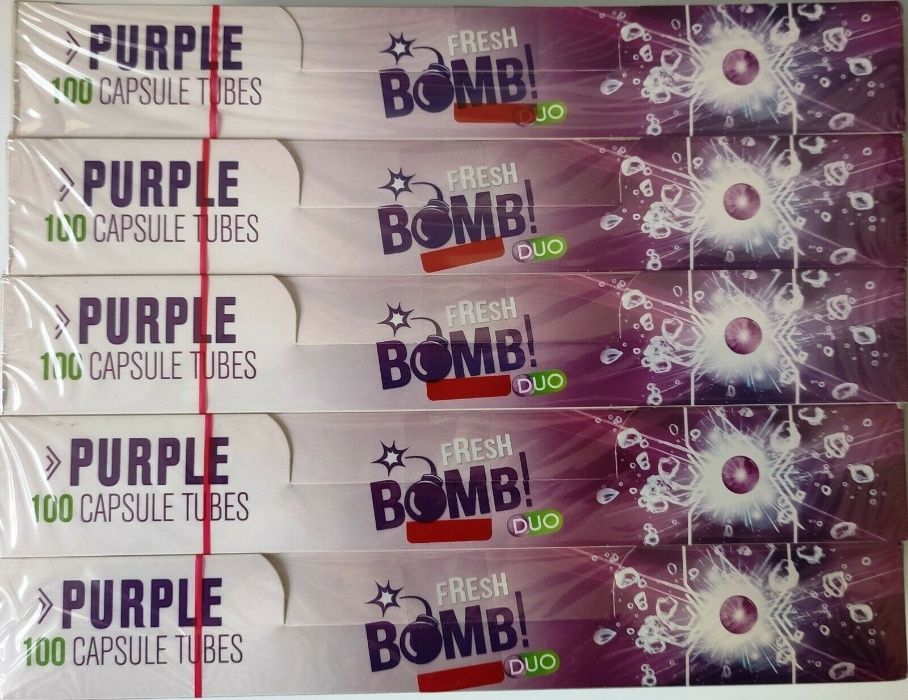 Fresh Bomb Tubes With Berrymint Capsule - 5 Boxes (500 tubes)