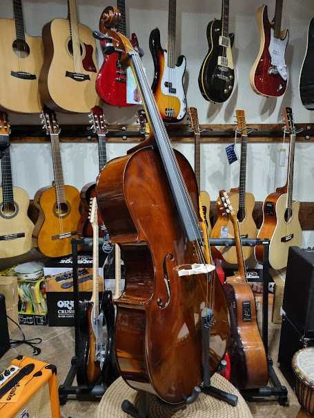 Wiolonczela z litego drewna Leonardo +pokrowiec+smyczek różne rozmiary