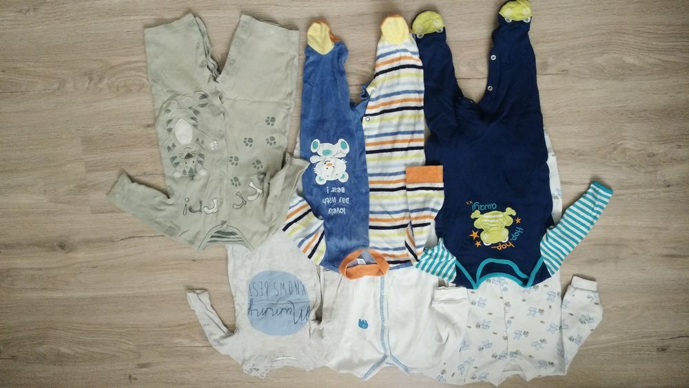 Человечки 3-6 мес. хб  и велюровые