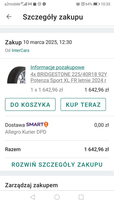 Opony Bridgestone potenza sport lato 18