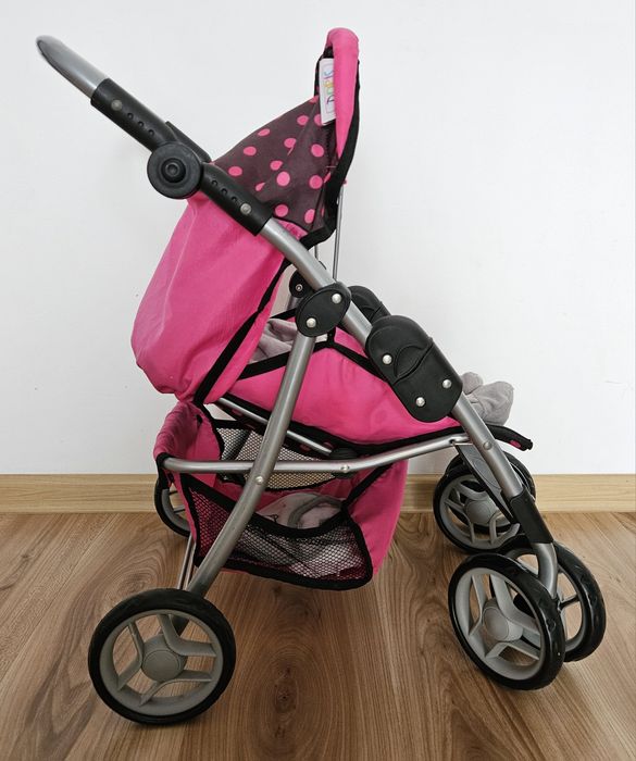 Wózek dla lalek spacerowy Doris + lalka z akcesoriami