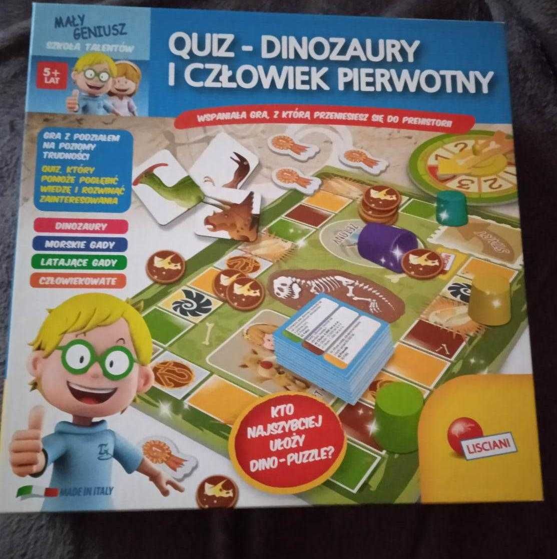 Gra Quiz - dinozaury i człowiek pierwotny, stan idealny