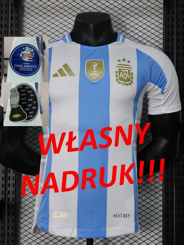 Koszulka piłkarska Argentyna 2024 Copa America Meczowa S,M,L,XL,XXL