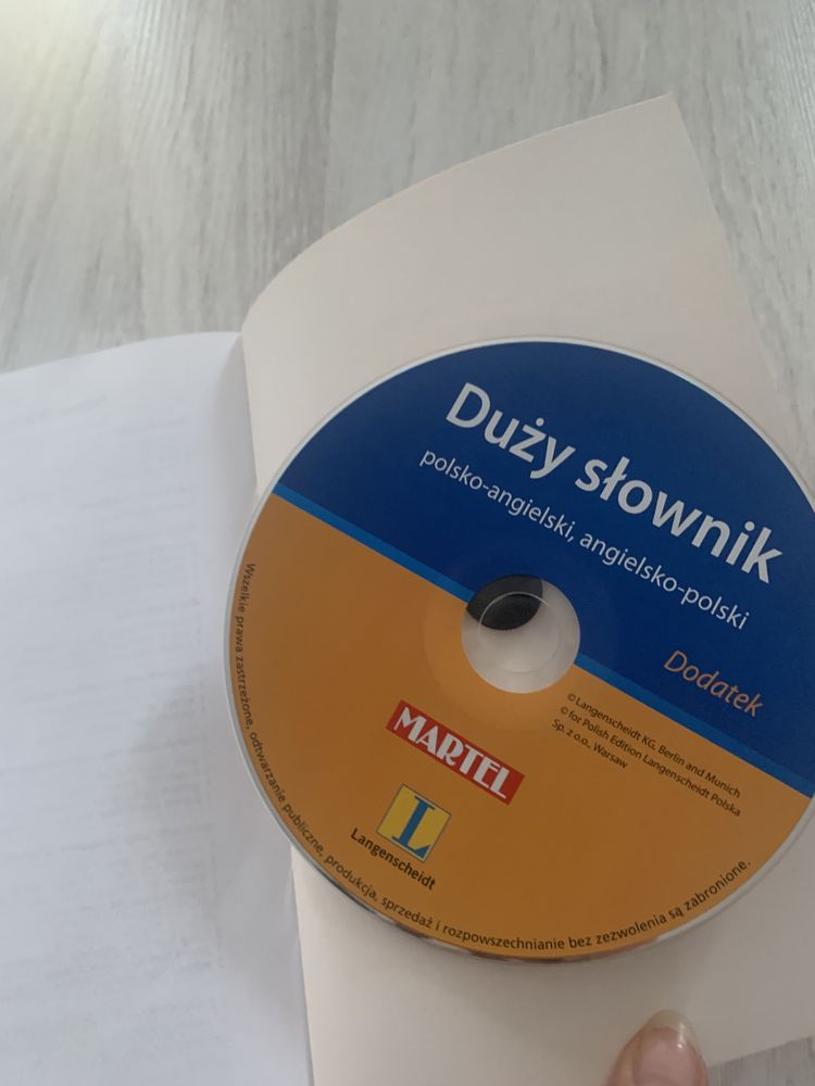 Duży słownik polsko- angielski z płytą CD