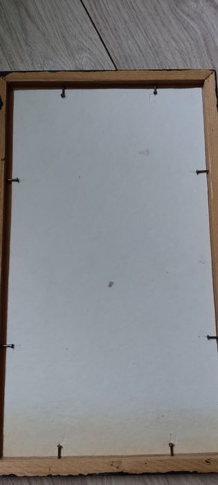 Stary obraz ręcznie malowany - sygnowany