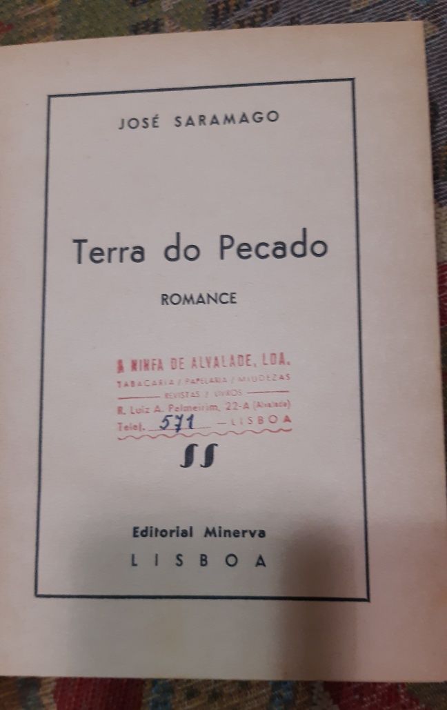 Primeiro livro de Jose Saramago