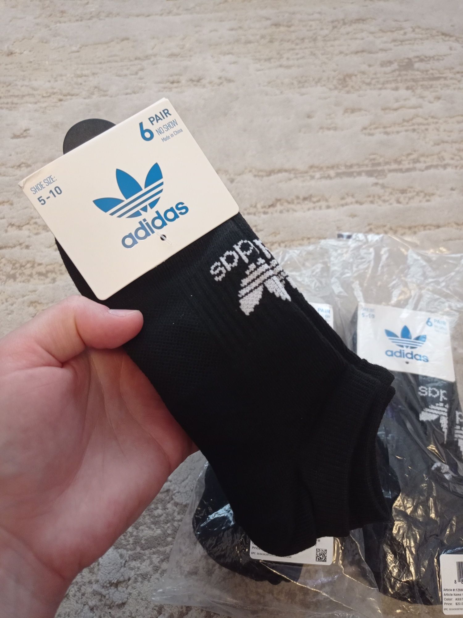 Шкарпетки,носки Adidas Originals Classic Superlite No-Show Socks 6 пар