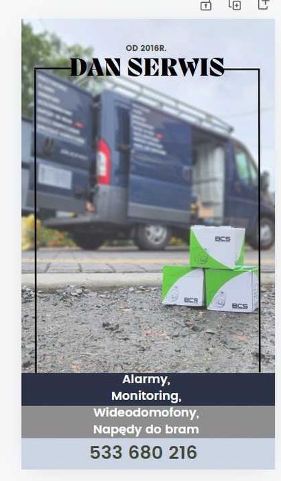 Montaż NICE ROBUS 600 ( sprzęt + montaż ) Domofony Monitoring