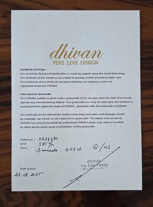 Pulseira em Ouro com 80 Diamantes / Certificado Autenticidade