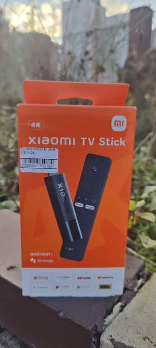 100% Mi TV stick 4K смарт приставка, android TV, Google TV