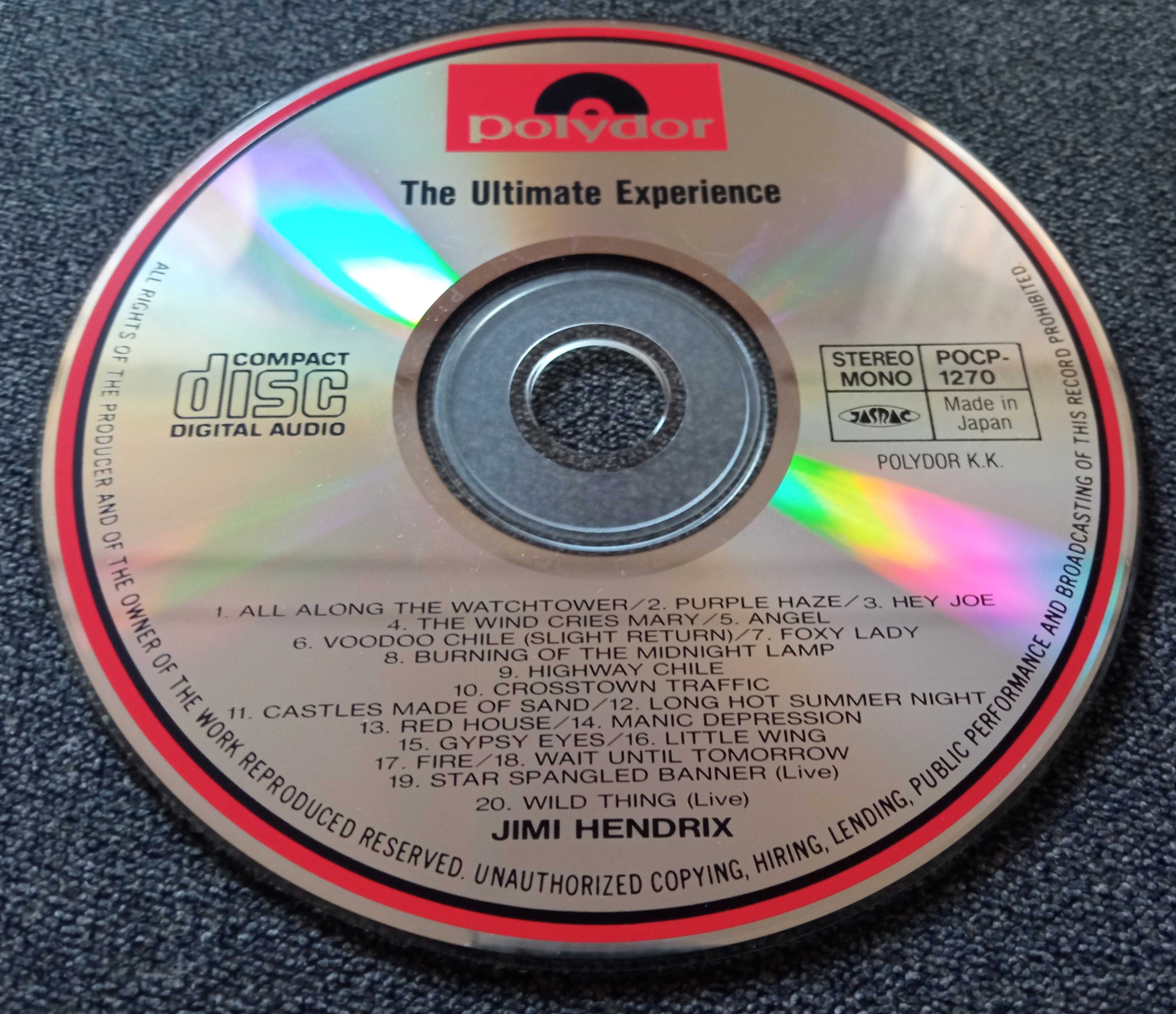 Jimi Hendrix The Ultimate Experience CD Japan Obi