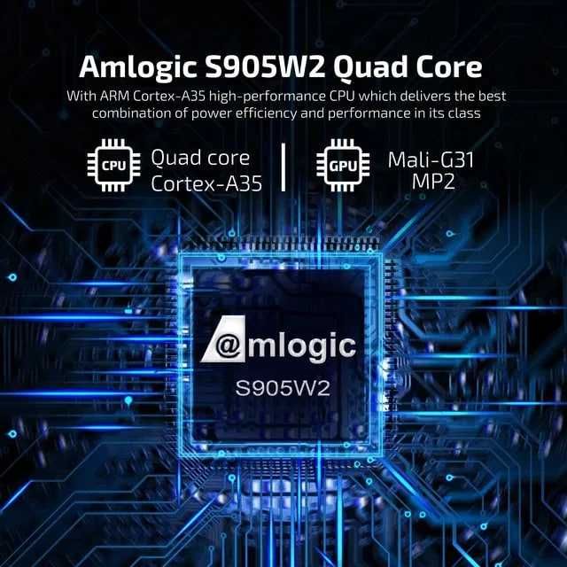 Box Android 11 X98 Plus 4Gb+32Gb Amlogic S905W2 AV1