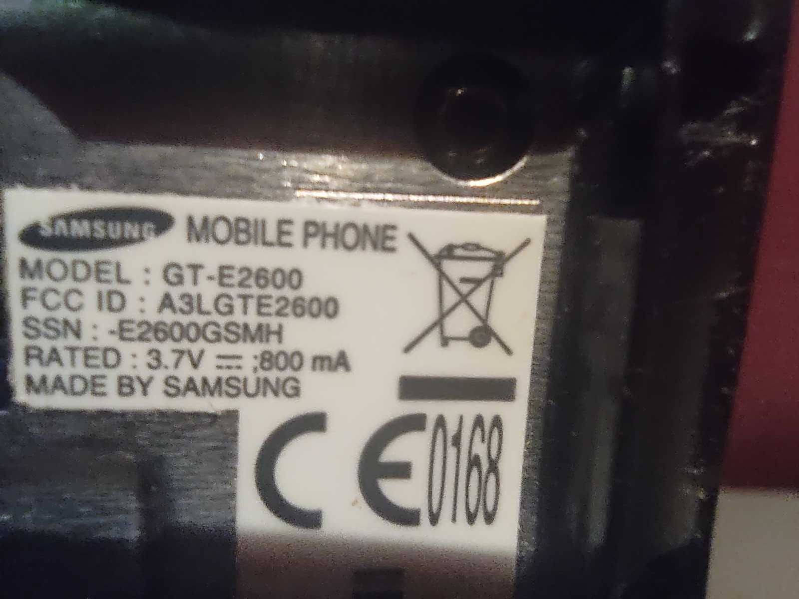 Samsung GT-E2600 Na części