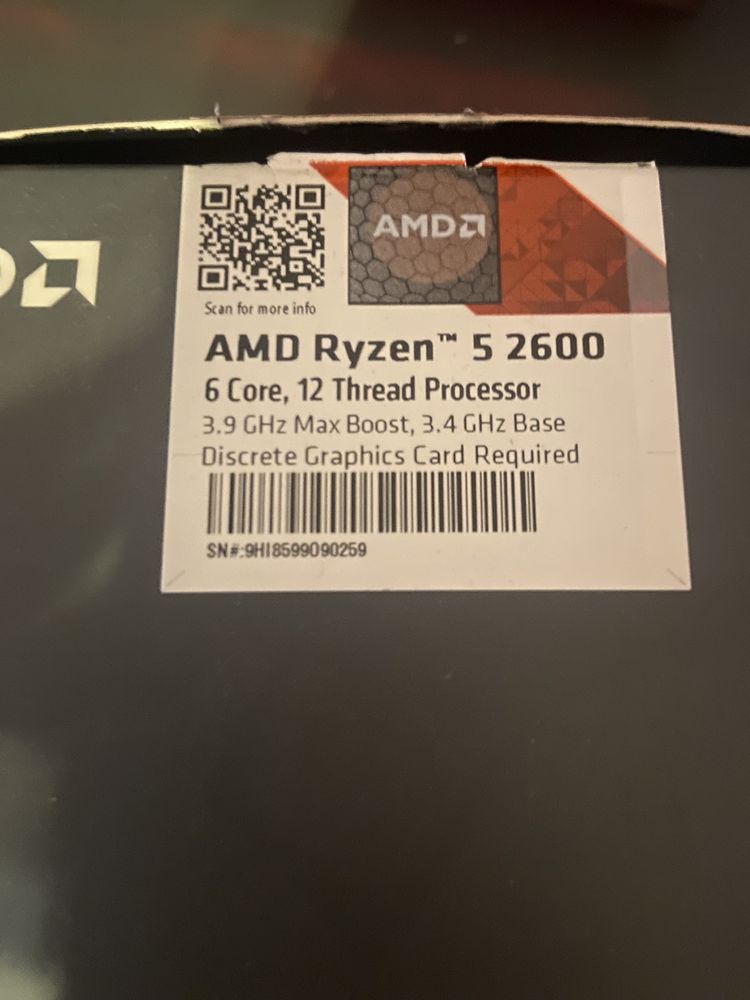 Sprzedam procesor Ryzen 5 2600