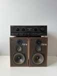 Wzmacniacz SONY F270 + Kolumny MAGNAT SONOBULL 10 Brąz / Vintage Audio
