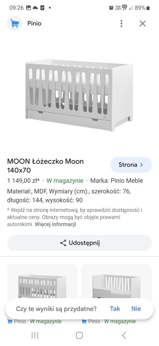 Łóżeczko dziecięce