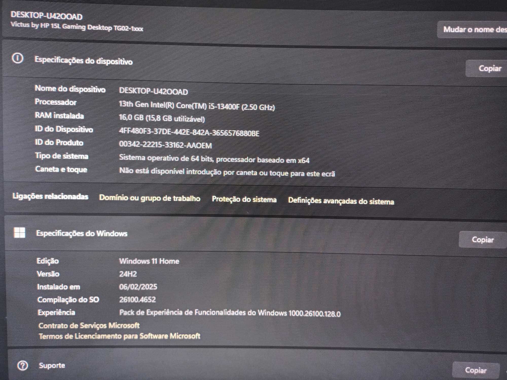 PC GAMING - desktop victus 16gb ram