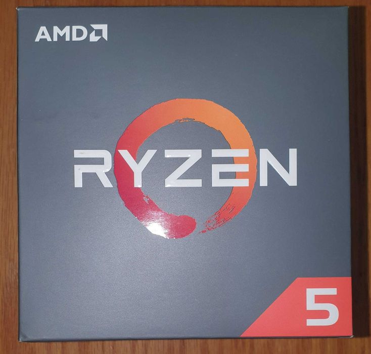 CPU AMD Ryzen 5 2600 na caixa original em estado impecável