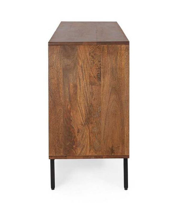 Komoda kredens Tadita lamele drewno mango 4-drzw. 170x40x75cm Bizzotto
