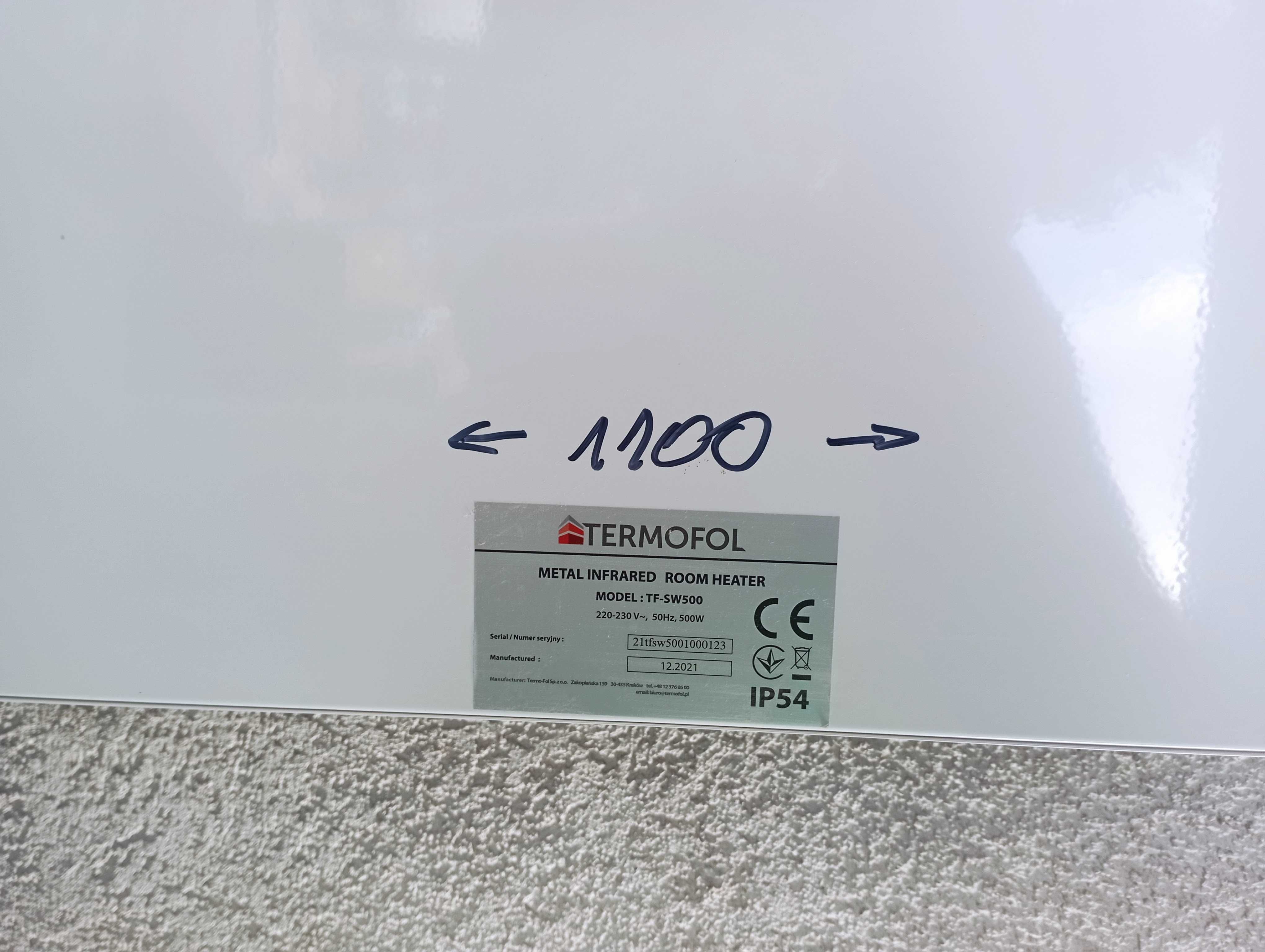 Panele grzewcze na podczerwień TERMOFOL TF SW 750W I TF SW 500W 6 szt.