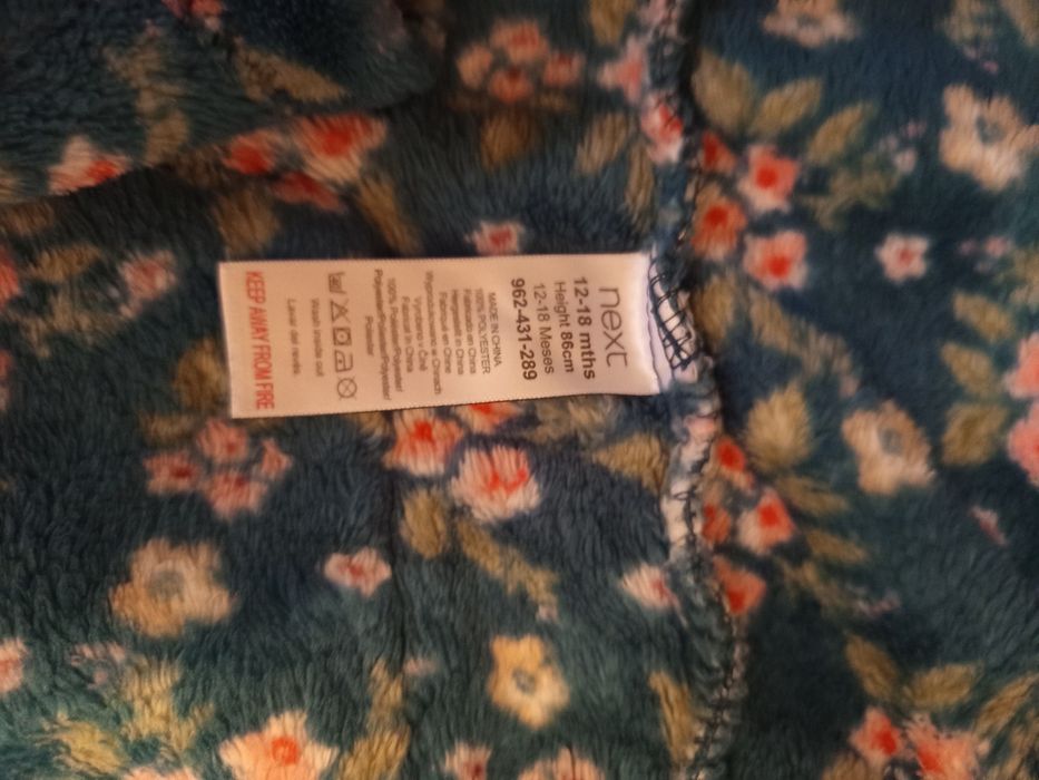 Теплий халат на дівчинку 12-18м