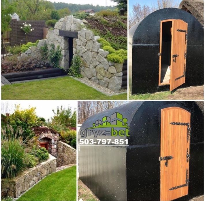 Piwnica Betonowa 8m Piwniczka ogrodowa 3m Ziemianka do ogrodu 4m Żary