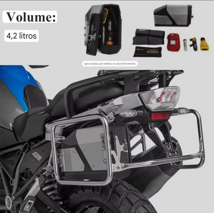 (NOVO) Caixa /Mala de ferramentas para Mota BMW GS e outras