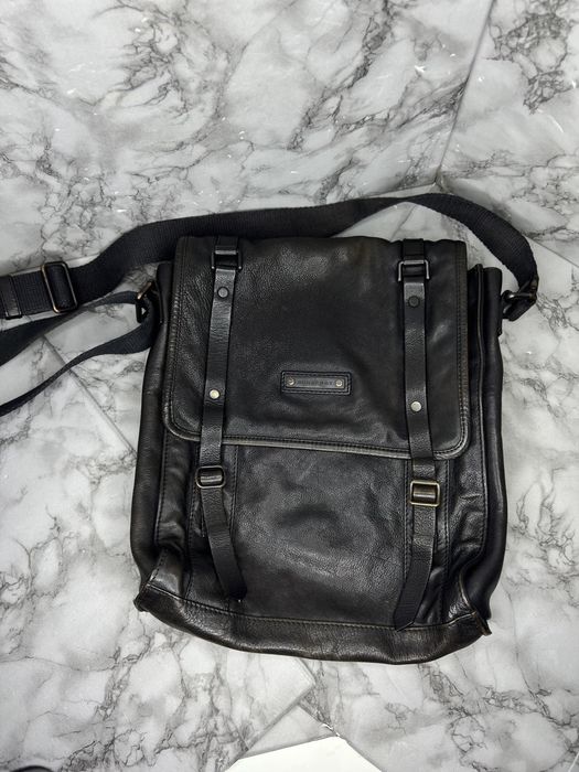 Мессенджер кожаная сумка через плечо Burberry оригинал винтаж