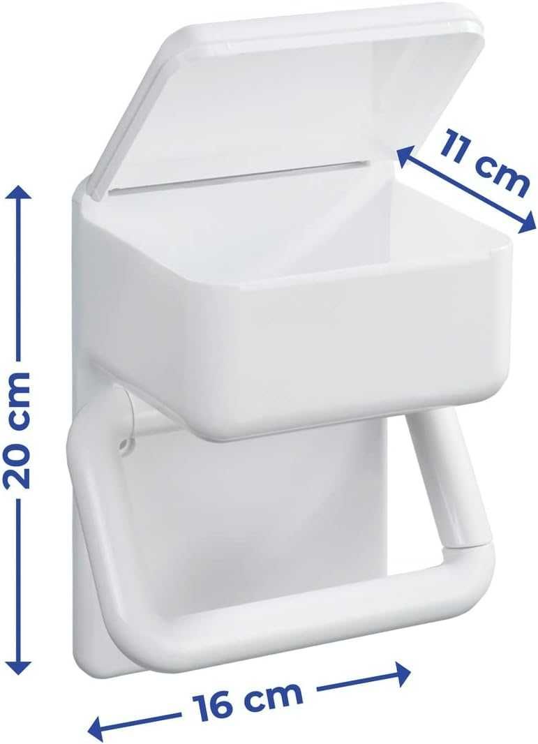 Uchwyt na Papier Toaletowy + Pojemnik WENKO 2w1
