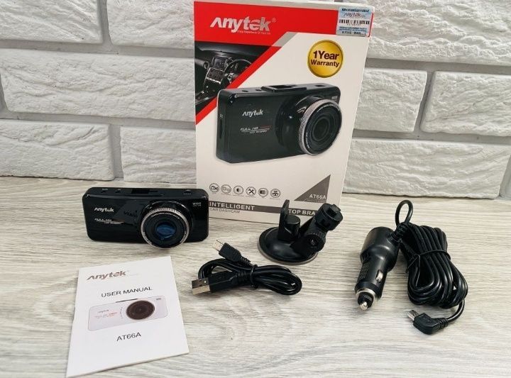 Anytek AT66A відеореєстратор 5MP FullHD 1080p WDR HDMI GPS Оригінал!