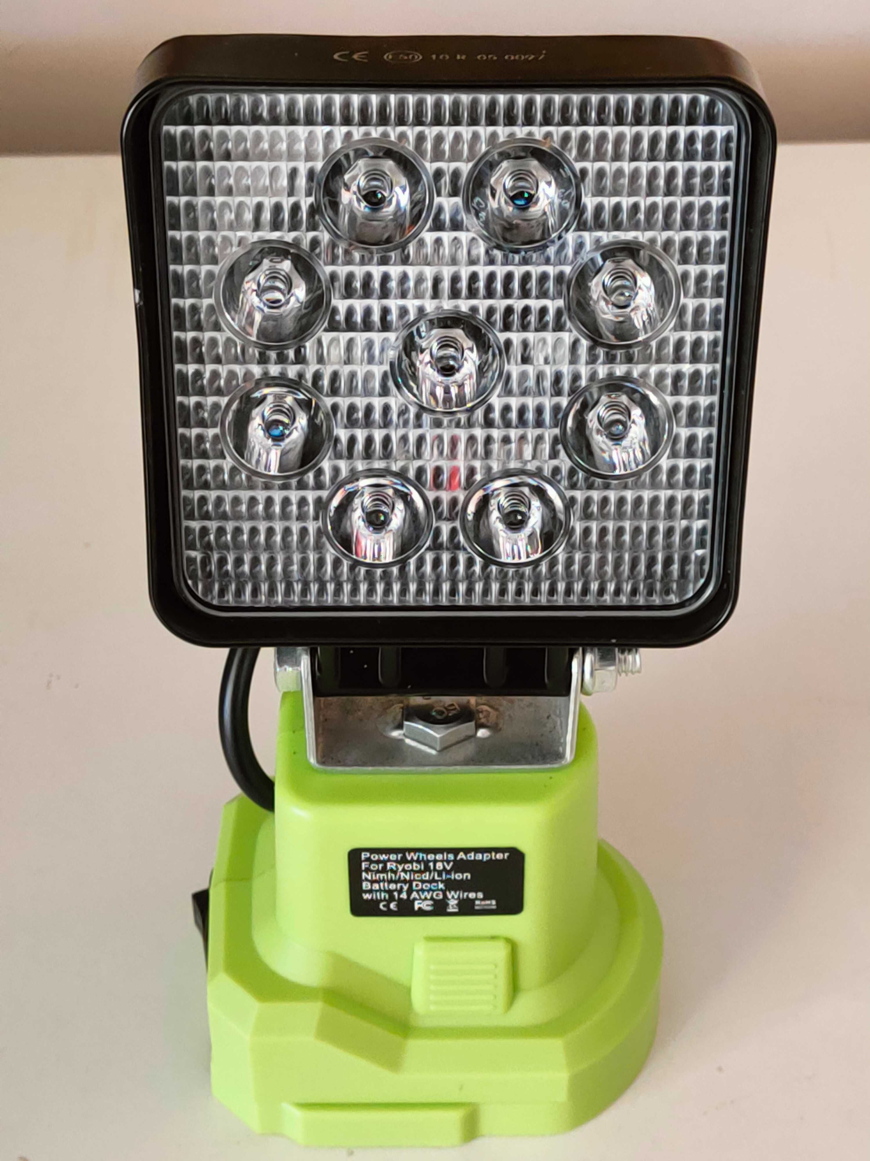 LAMPA robocza 6 LED 18W halogen do RYOBI ONE PLUS + 18V