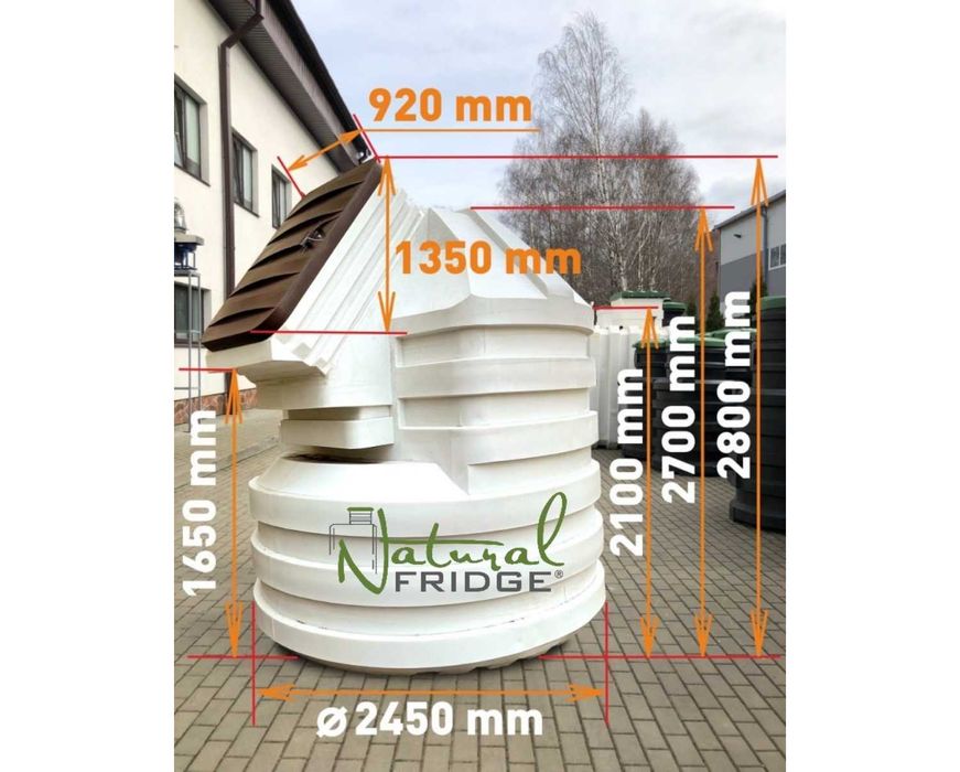 Nowa piwnica ziemianka 250cm Bunkier Spiżarka przydomowa Wysyłka RATY