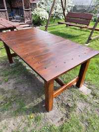 Stół ogrodowy z drewna sosnowego